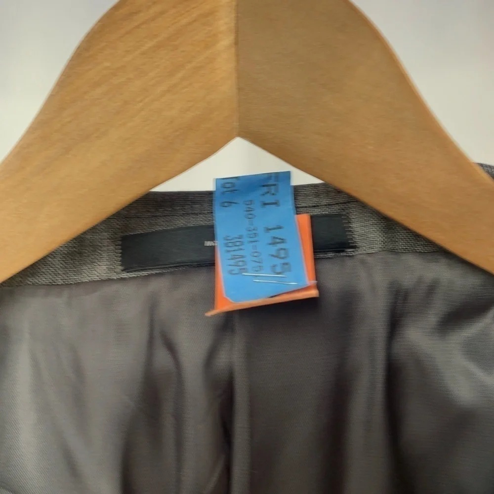 Joseph Abboud Loro Piana Wool Super 120's 2 Button Blazer in Grey Size 46R‎